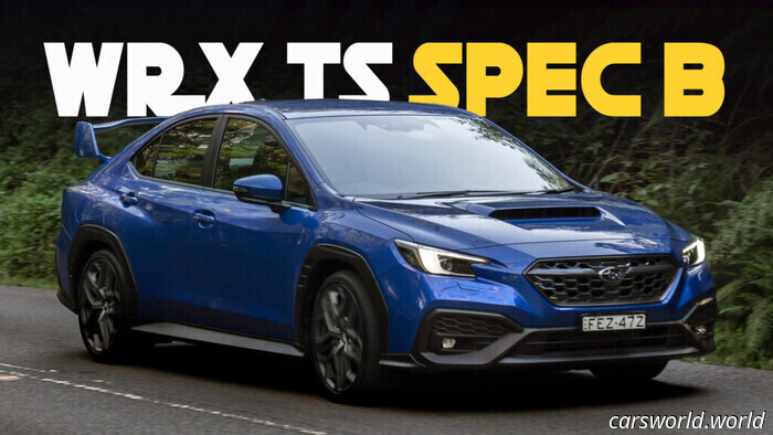 Nuova Subaru WRX tS Spec B porta STI sguardi e un manuale in Australia per un$62K / Carscoops